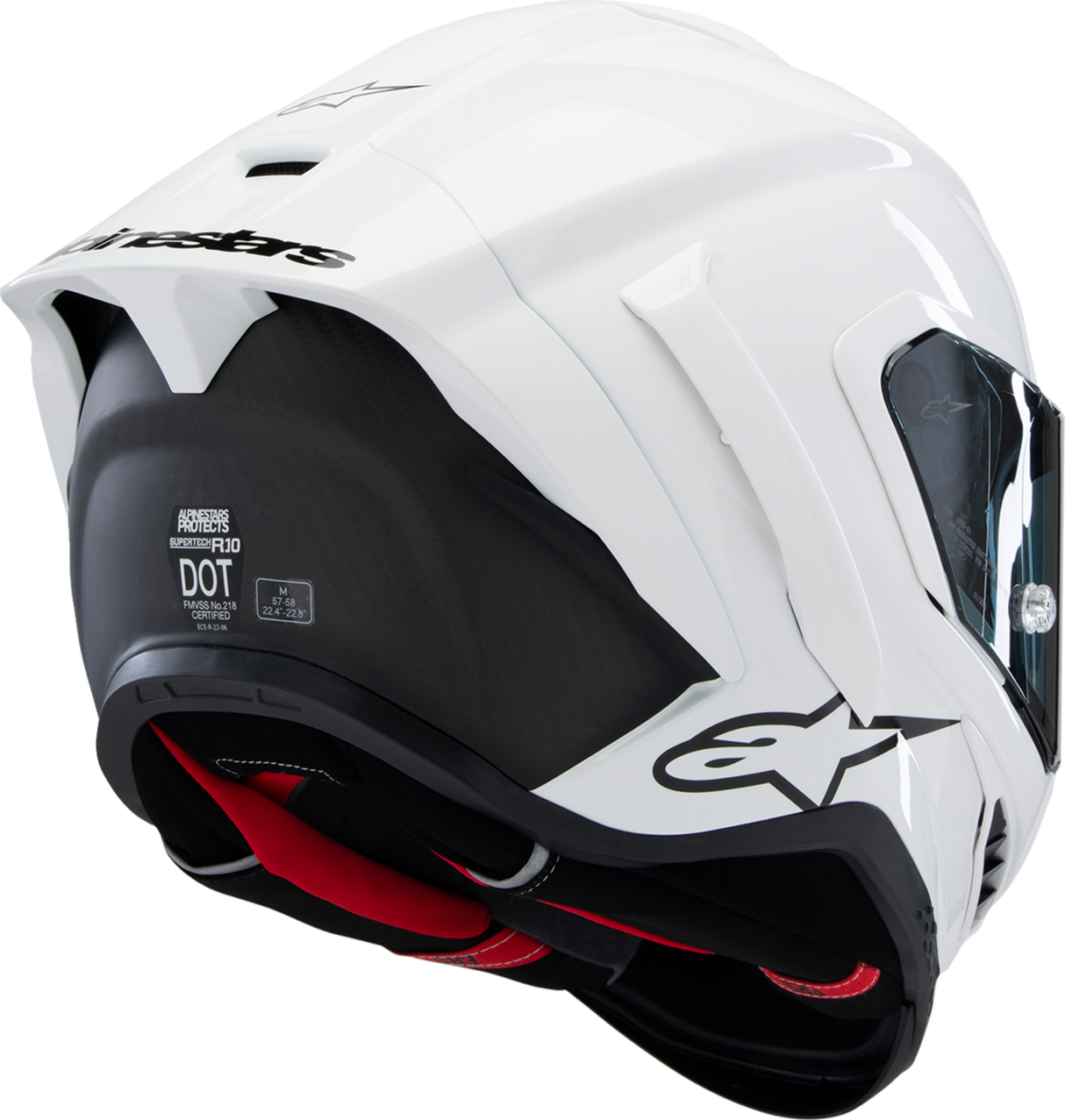 ALPINESTARS Supertech R10 Helmet - Solid - Gloss White - Small 8200124-2170-S