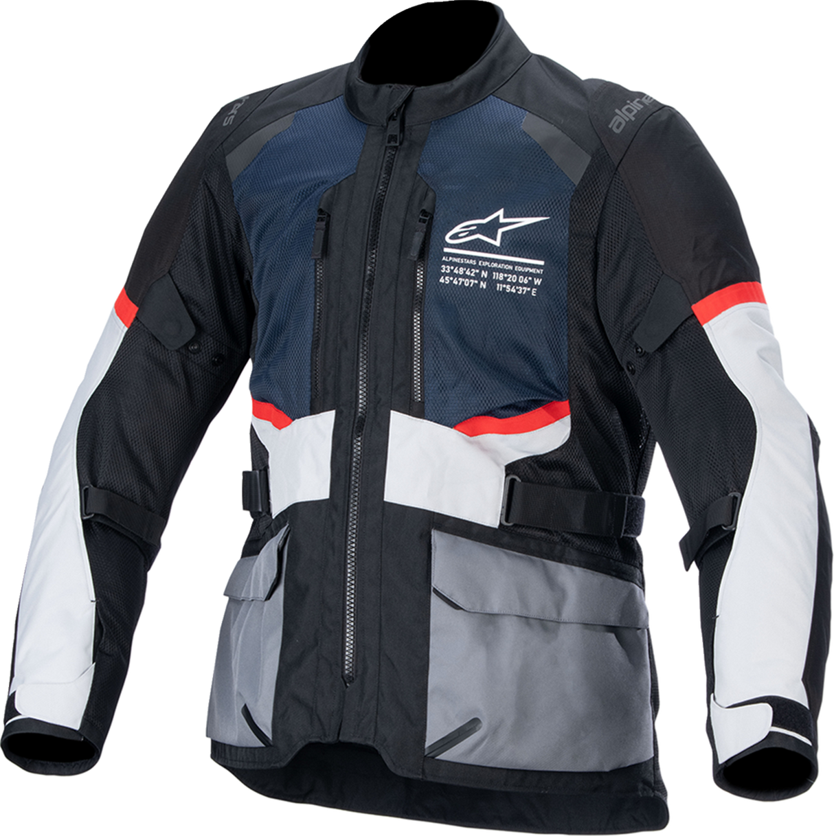 ALPINESTARS Andes Air Drystar? Jacket - Deep Blue/Black/Ice Gray - Large 3207924-7029-L