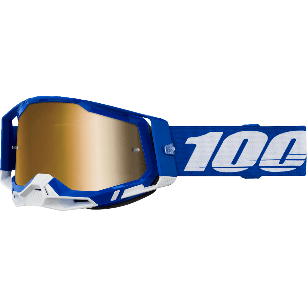 100% Racecraft 2 Goggle - Blue - Gold Mirror 50010-00035