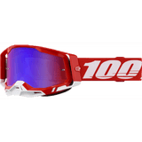 100% Racecraft 2 Goggle - Red - Red Blue Mirror 50010-00038