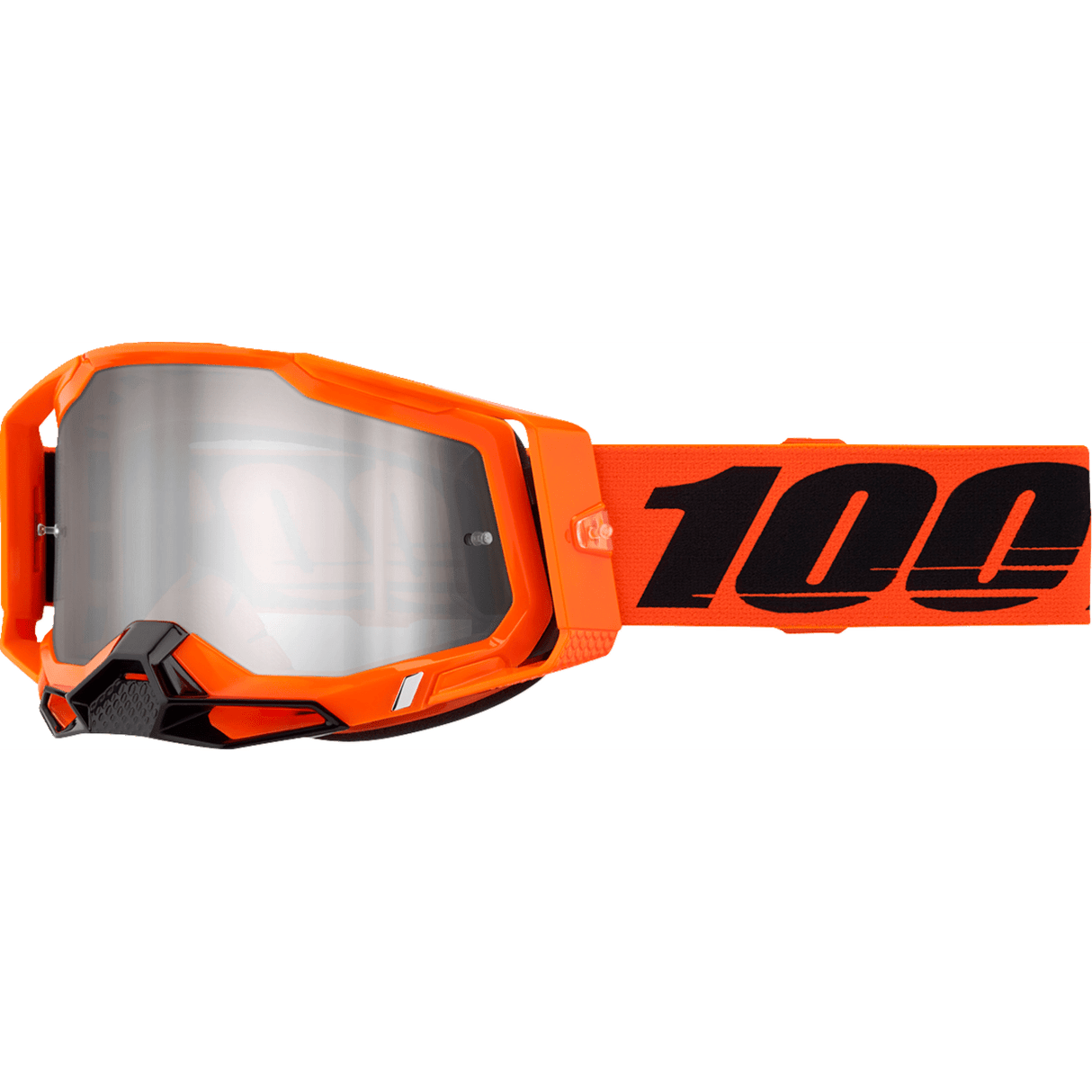 100% Racecraft 2 Goggle - Neon Orange - Silver Mirror 50010-00036