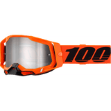 100% Racecraft 2 Goggle - Neon Orange - Silver Mirror 50010-00036