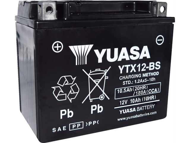 YUASA Battery - YTX12BS YUAM3RH2SIND - Moto Shop Service