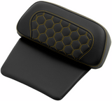 SADDLEMEN Chopped Tour Pak Pad - Honeycomb - Gold Stitching - FLH/FLT '14-'24 814-07C-HC-GOL