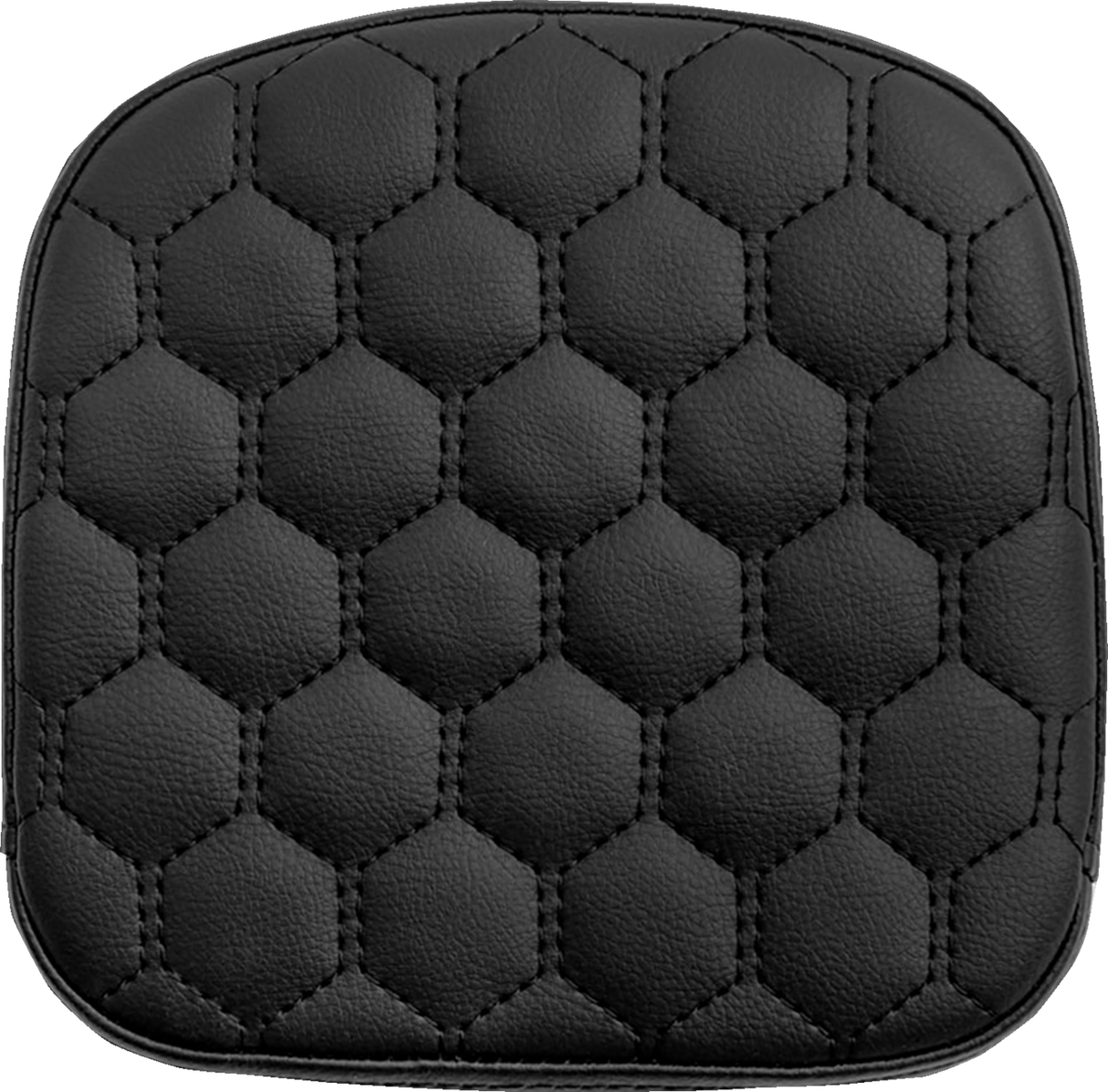 SADDLEMEN Sissy Bar Pad - Honeycomb - Black Stitching 040749