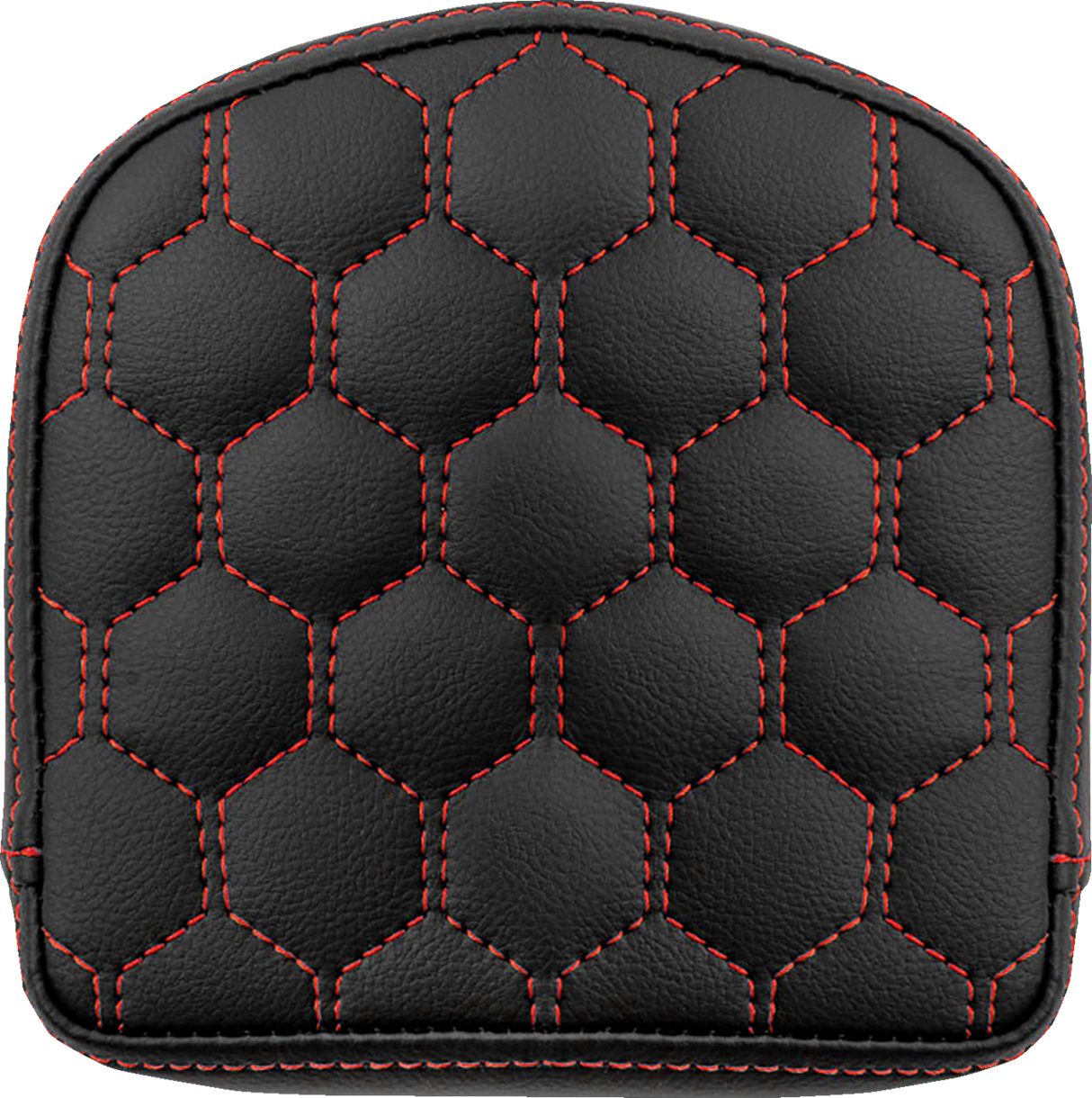 SADDLEMEN RoadSofa* Sissy Bar Pad - Honeycomb - Red Stitching 040849RED