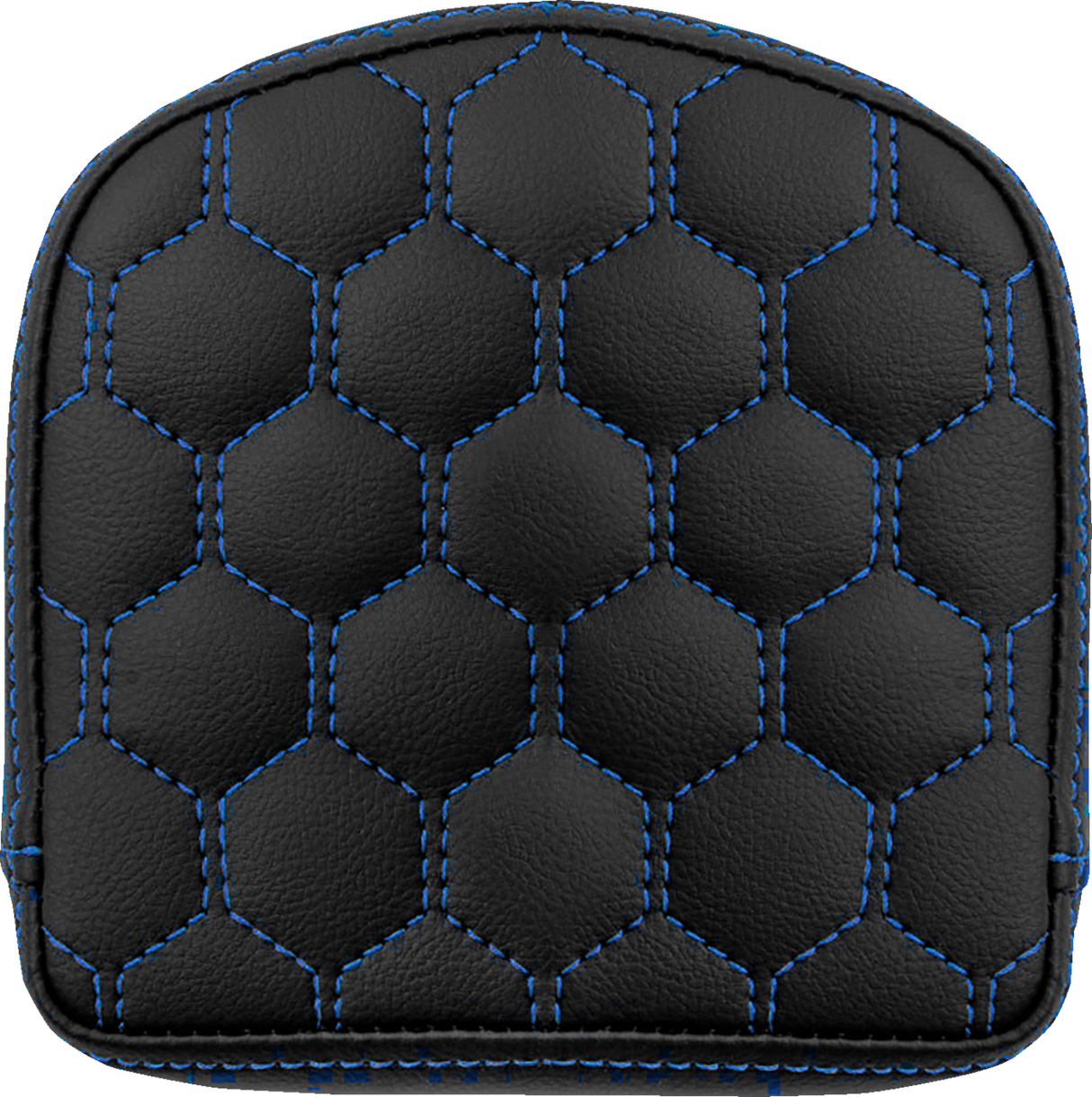 SADDLEMEN RoadSofa* Sissy Bar Pad - Honeycomb - Blue Stitching 040849BLU