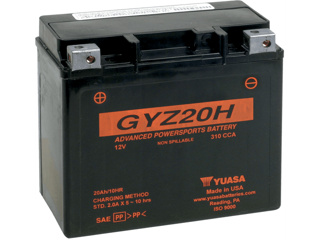 YUASA AGM Battery - GYZ20H YUAM72RGH - Moto Shop Service