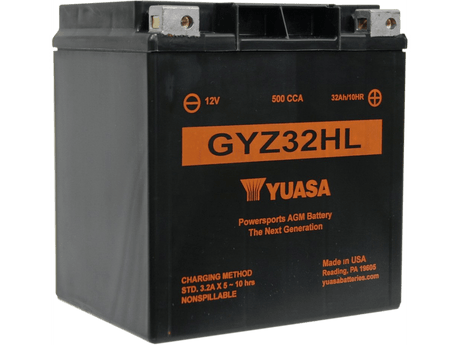 YUASA AGM Battery - GYZ32HL YUAM732HL - Moto Shop Service