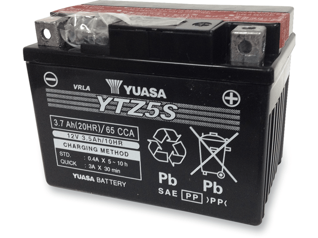 YUASA AGM Battery - YTZ5S-BS YUAM62TZ5 - Moto Shop Service