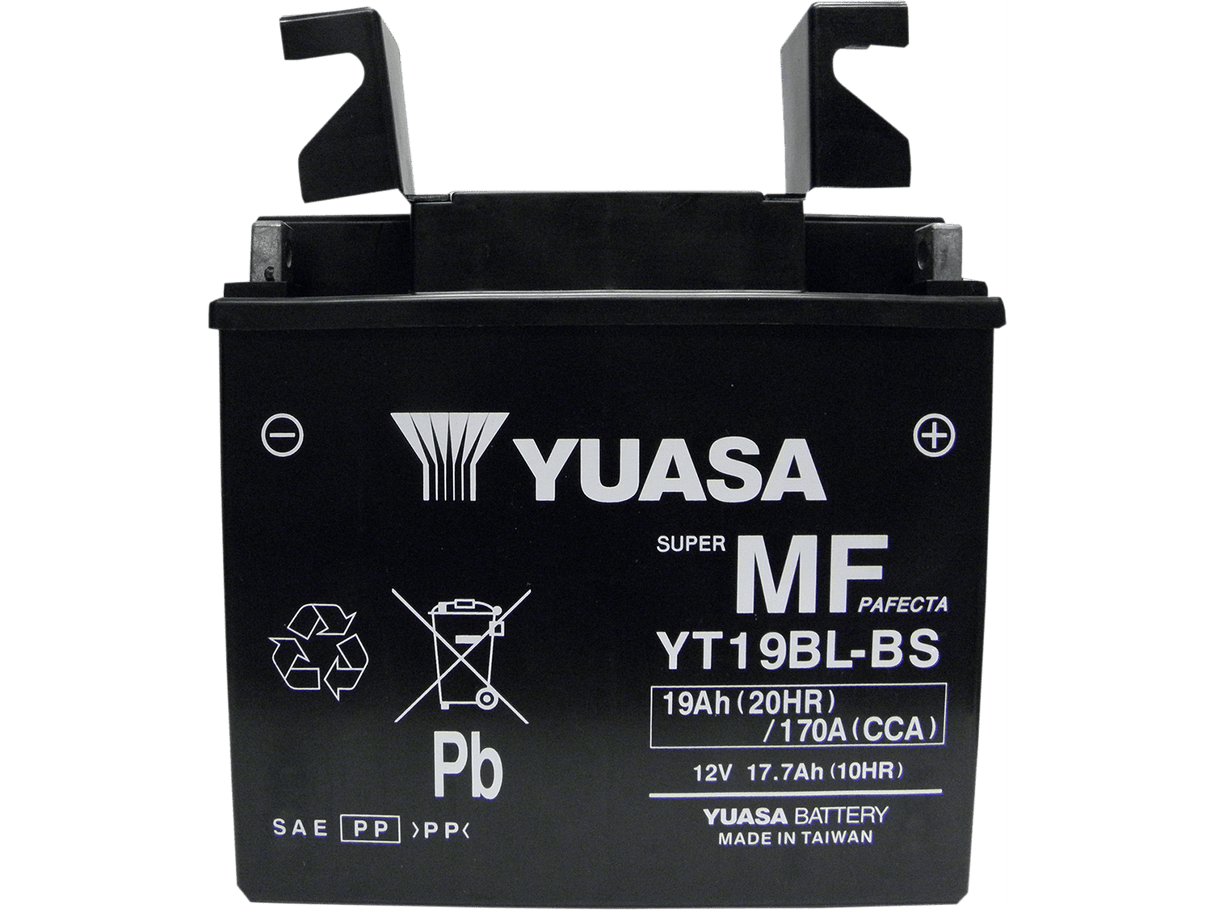 YUASA AGM Battery - YT19BL-BS YUAM6219BL - Moto Shop Service