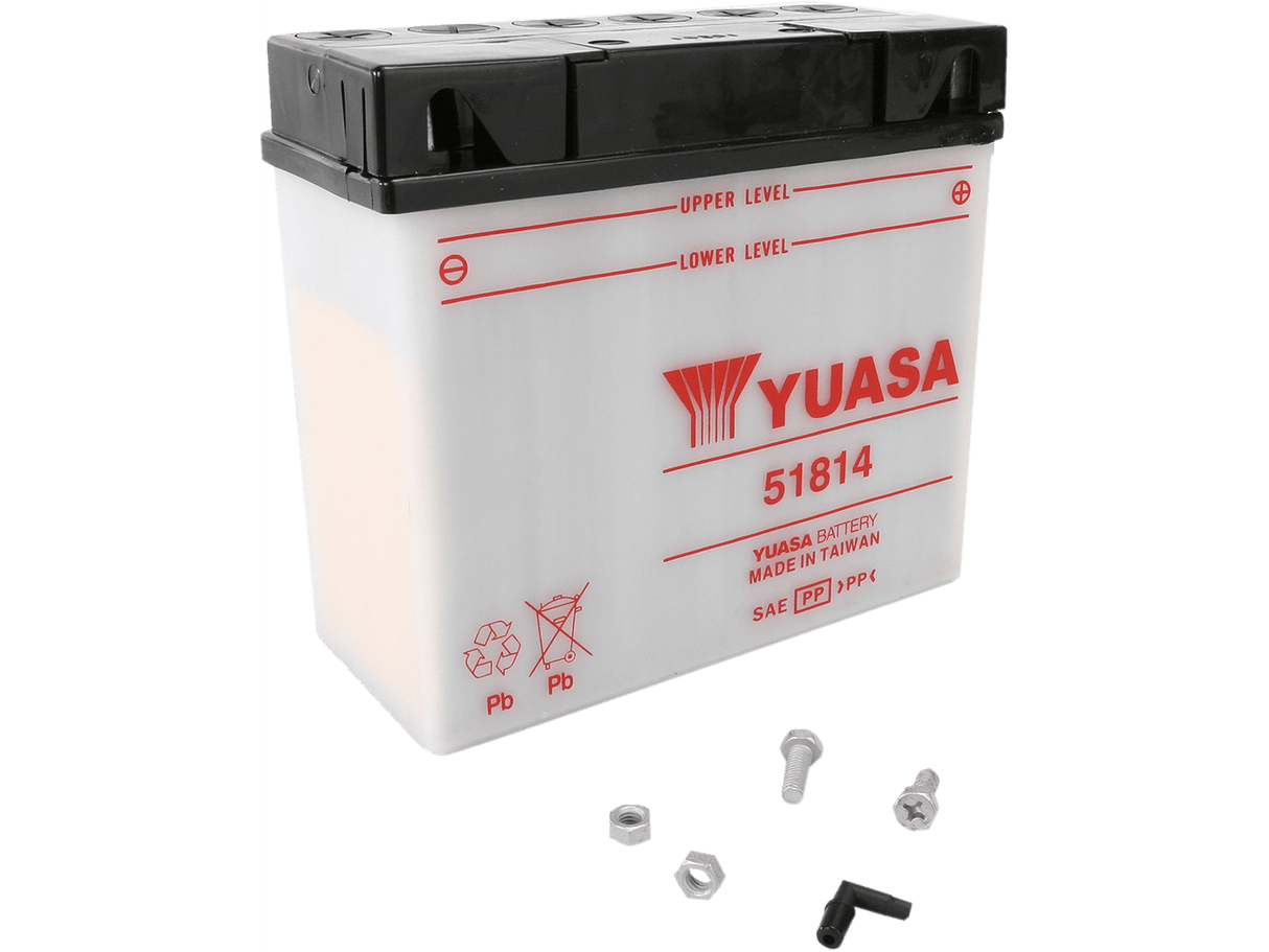 YUASA Battery - 51814 YUAM2219B - Moto Shop Service