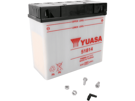 YUASA Battery - 51814 YUAM2219B - Moto Shop Service