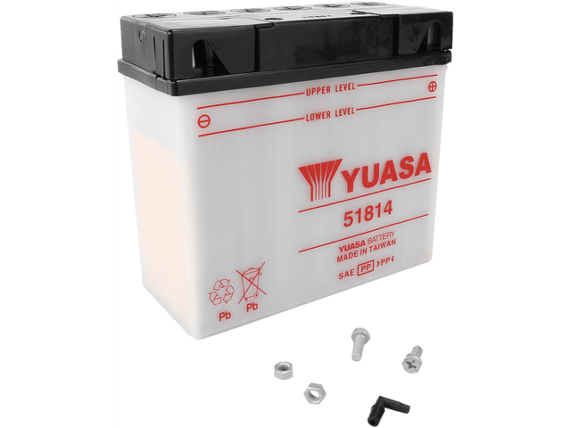 YUASA Battery - 51814 YUAM2219B - Moto Shop Service