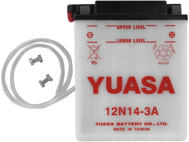 YUASA Battery - Y12N14-3A YUAM2241B - Moto Shop Service