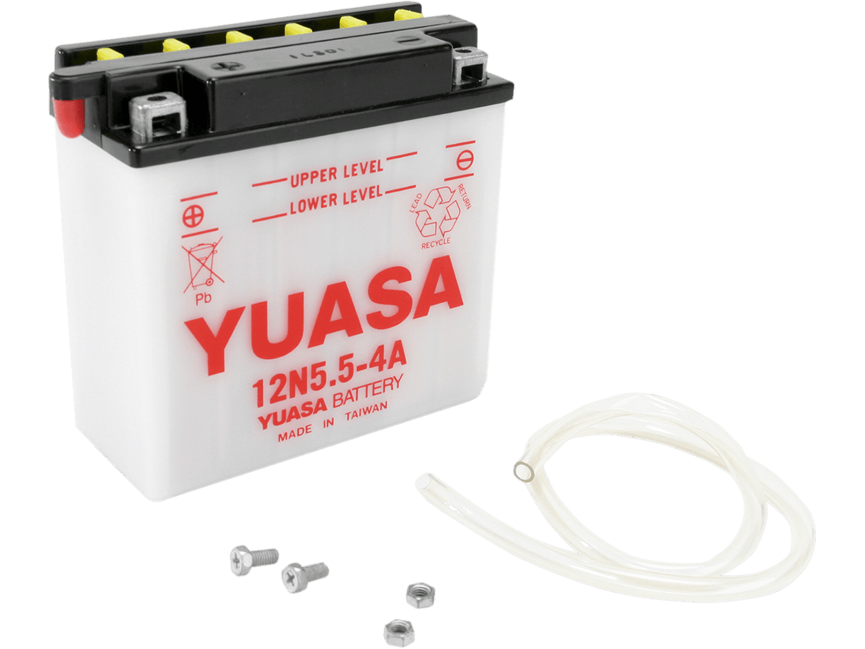 YUASA Battery - Y12N5.5-4A YUAM2254A - Moto Shop Service