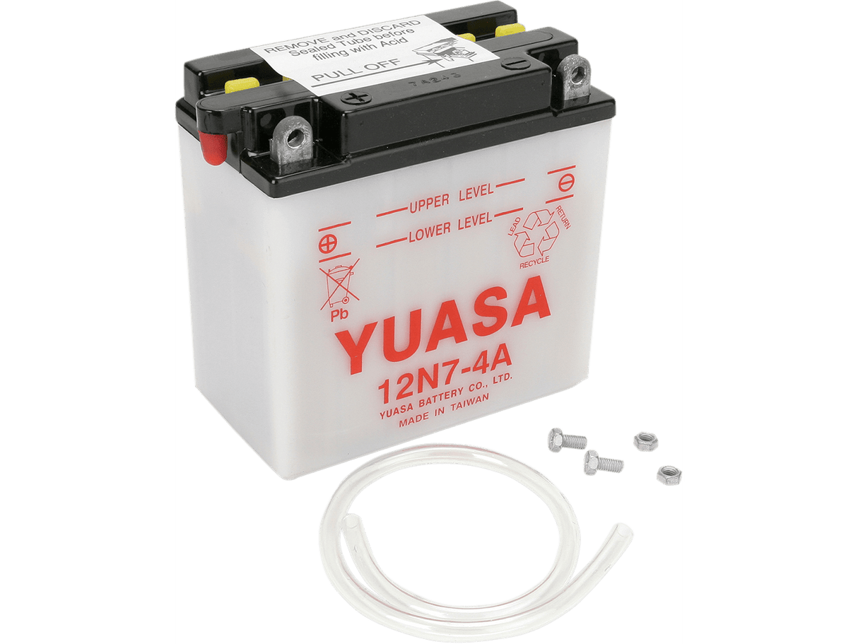 YUASA Battery - Y12N7-4A YUAM2274A - Moto Shop Service