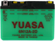 YUASA Battery - Y6N12A-2D YUAM2612D - Moto Shop Service