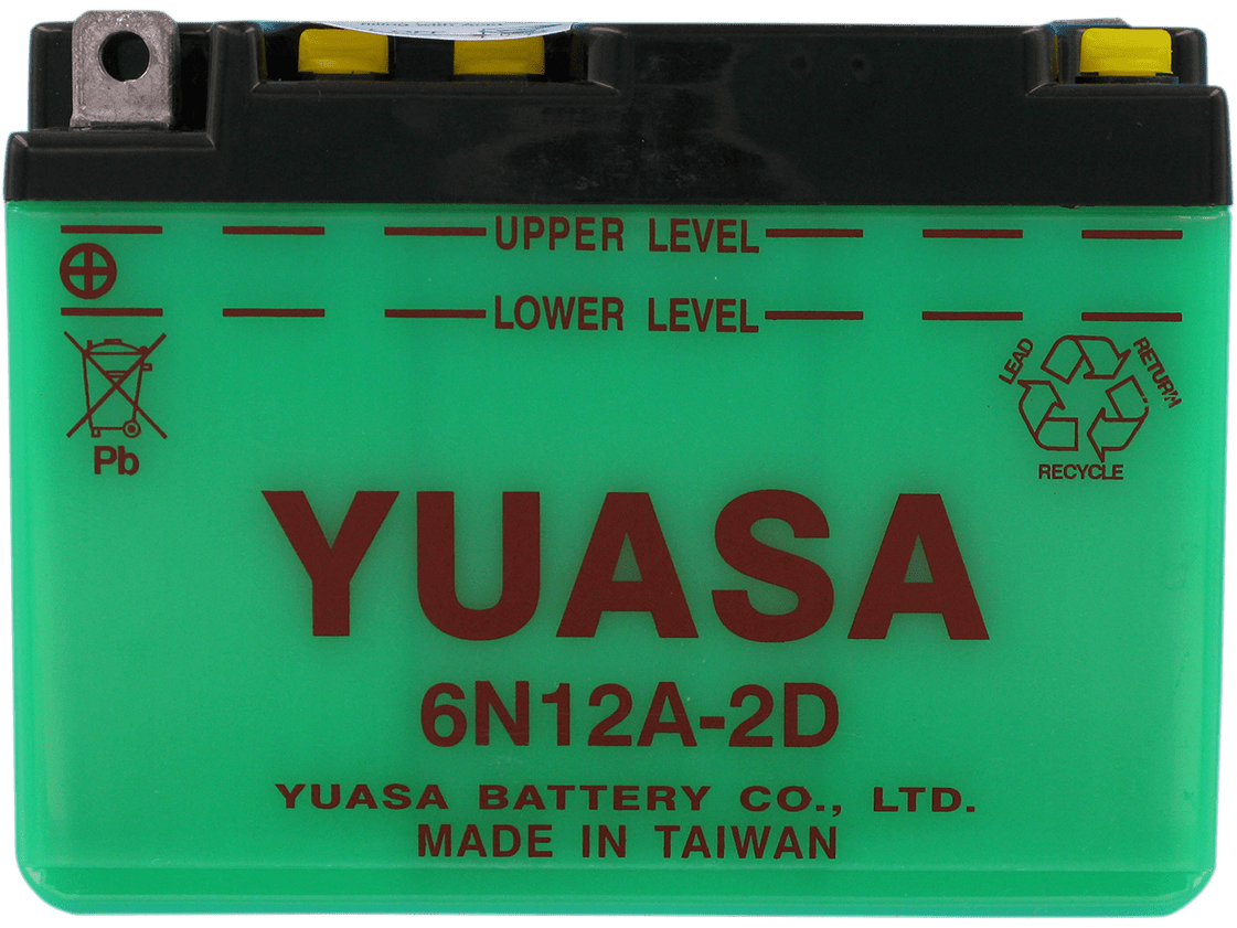 YUASA Battery - Y6N12A-2D YUAM2612D - Moto Shop Service