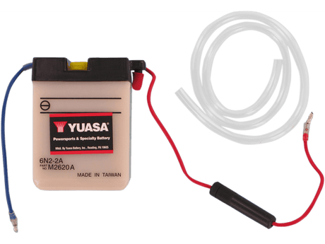 YUASA Battery - Y6N2-2A YUAM2620A - Moto Shop Service