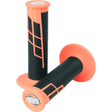 Clamp-On 1/2 Waffle Grip - Neon Orange/Black