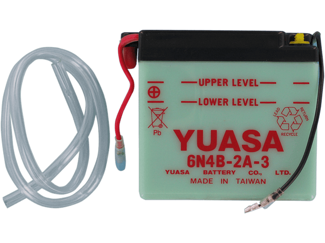 YUASA Battery - Y6N4B-2A-3 YUAM26B43 - Moto Shop Service