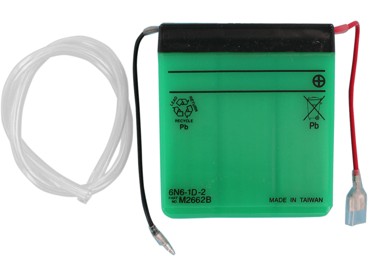 YUASA Battery - Y6N6-1D-2 YUAM2662B - Moto Shop Service