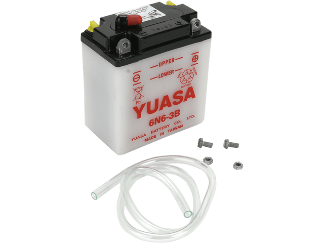 YUASA Battery - Y6N6-3B YUAM2660B - Moto Shop Service