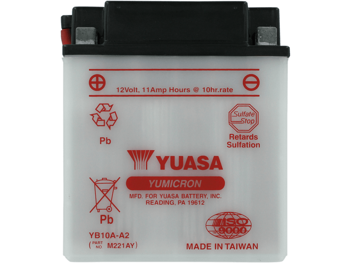 YUASA Battery - YB10A-A2 YUAM221AY - Moto Shop Service