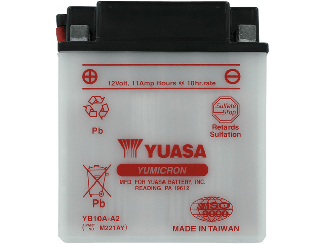 YUASA Battery - YB10A-A2 YUAM221AY - Moto Shop Service