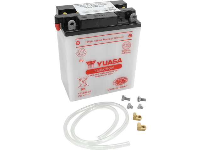 YUASA Battery - YB12AL-A2 YUAM22212 - Moto Shop Service