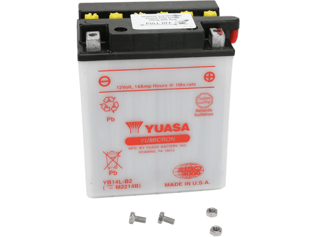 YUASA Battery - YB14L-B2 YUAM2214BIND - Moto Shop Service