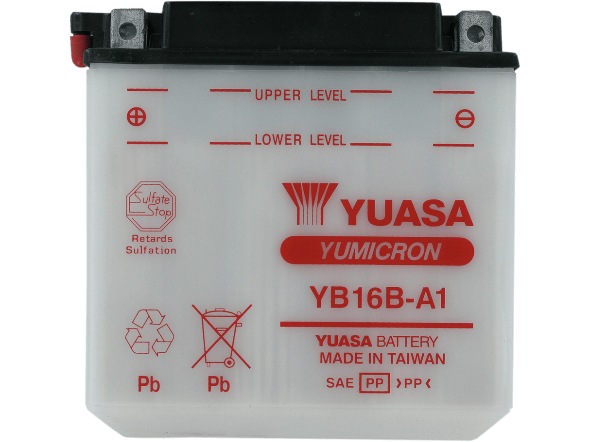 YUASA Battery - YB16B-A1 YUAM22161 - Moto Shop Service