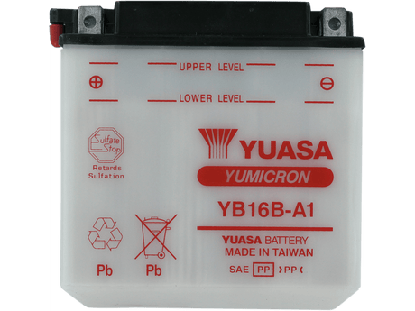 YUASA Battery - YB16B-A1 YUAM22161 - Moto Shop Service