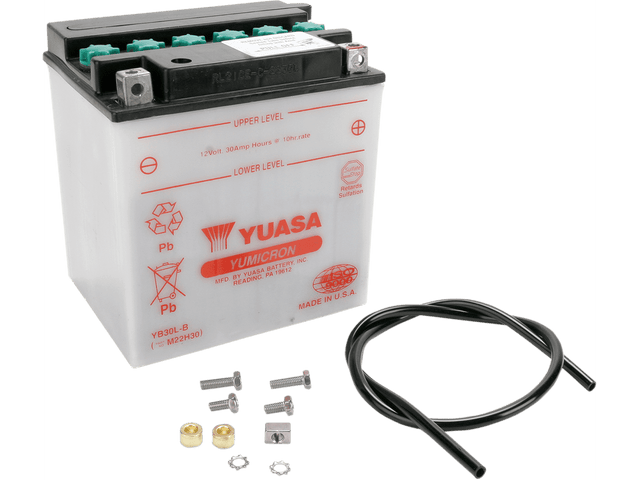 YUASA Battery - YB30L-B YUAM22H30TWN - Moto Shop Service