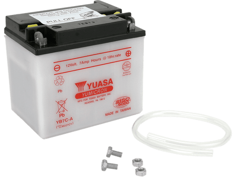 YUASA Battery - YB7C-A YUAM227CY - Moto Shop Service