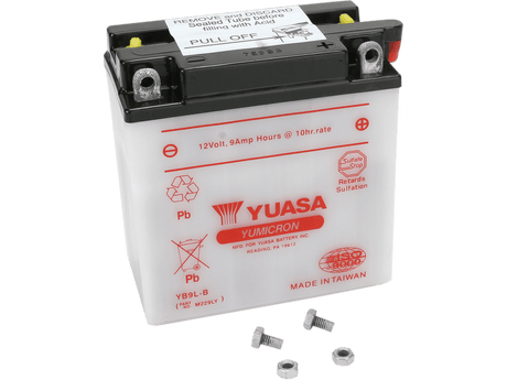 YUASA Battery - YB9L-B YUAM229LY - Moto Shop Service