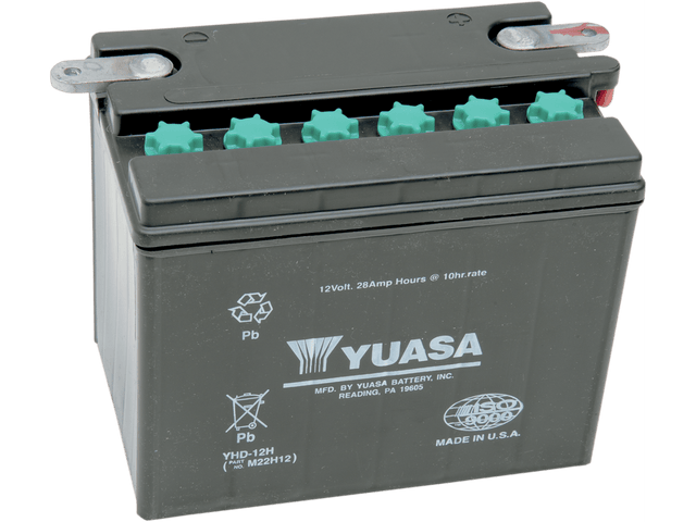 YUASA Battery - YHD-12 YUAM22H12TWN - Moto Shop Service