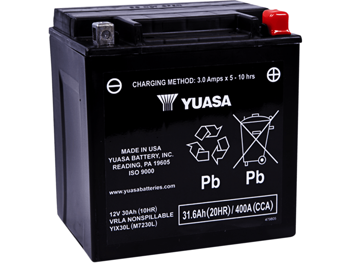 YUASA AGM Battery - YIX30L YUAM7230L - Moto Shop Service