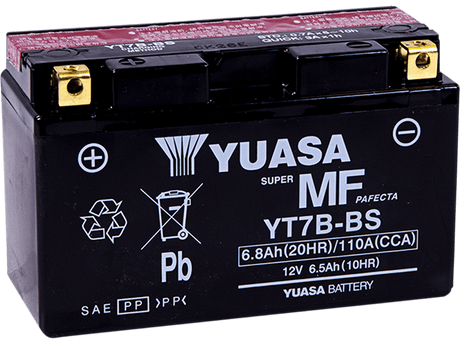 YUASA AGM Battery - YT7B-BS - .30 L YUAM62T7B - Moto Shop Service