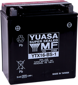 YUASA AGM Battery - YTX16-BS - .78 L YUAM32X61 - Moto Shop Service