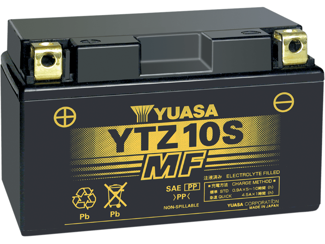 YUASA AGM Battery - YTZ10S YUAM7210A - Moto Shop Service