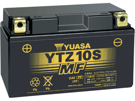 YUASA AGM Battery - YTZ10S YUAM7210A - Moto Shop Service