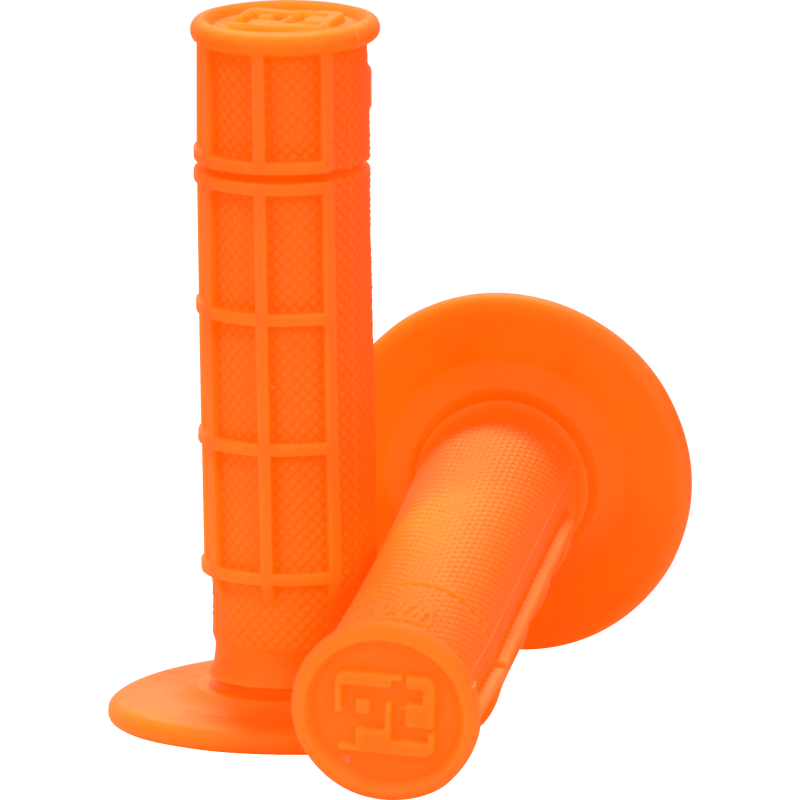 1/2 Waffle Grips - Neon Orange