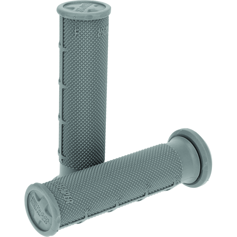 1/2 Waflle ATV Grips - Med Dark Gray