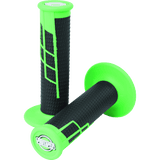 Clamp-On 1/2 Waffle Grips - Neon Green/Black