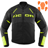 ICON Contra2* CE Jacket - Black/Hi-Viz - Small 2810-3654