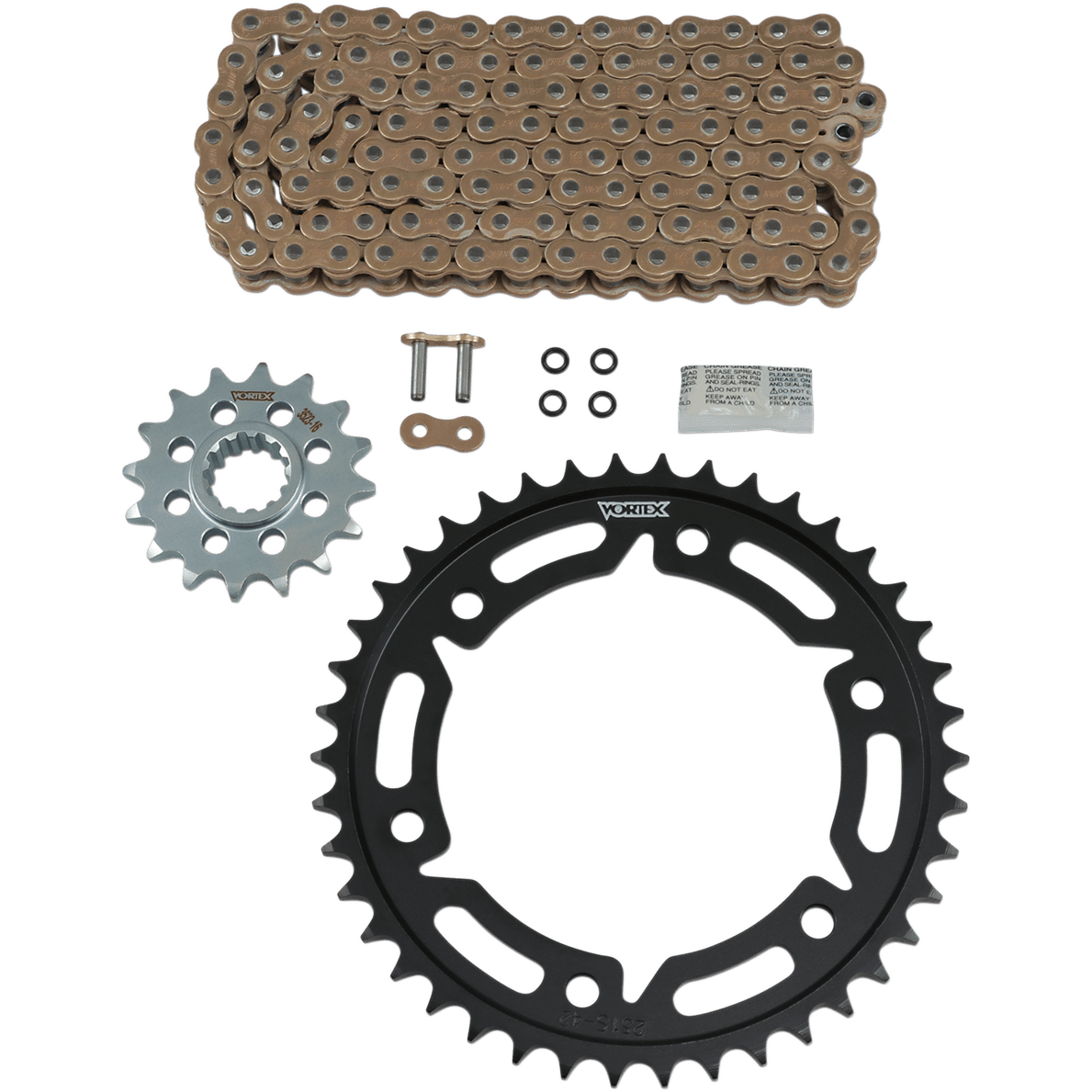 VORTEX Chain Kit - Gold - Honda - CBR 1000 RR CKG2152 - Moto Shop Service