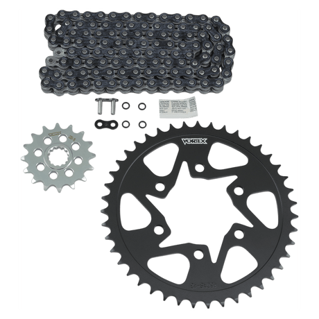 VORTEX Chain Kit - Black - Kawasaki - ZX-6R CK6387 - Moto Shop Service