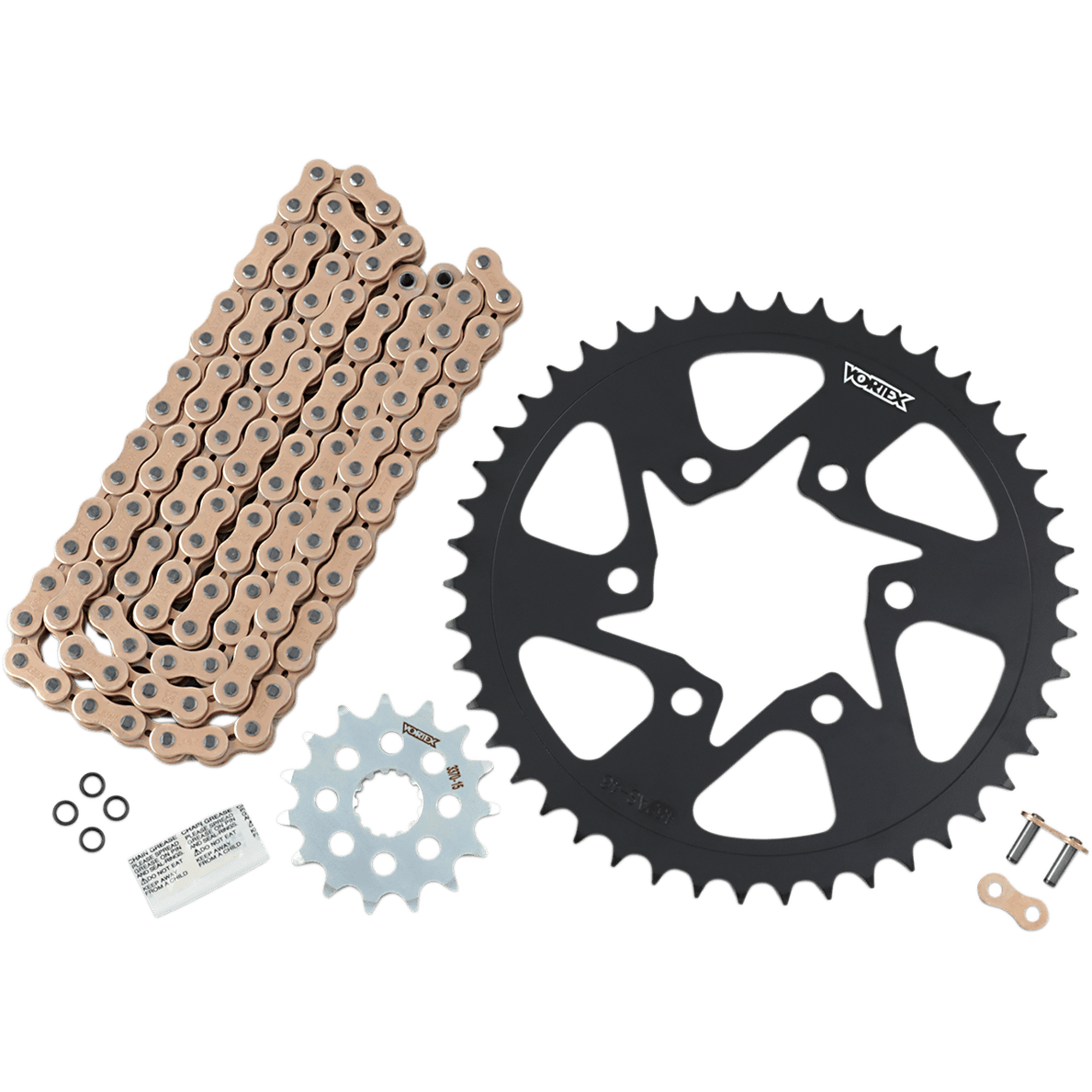 VORTEX Chain Kit - Gold - Kawasaki - Versys 650 CKG6394 - Moto Shop Service